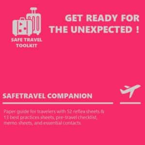 Designed for travelers, this paper guide includes 52 reflex sheets, 13 “Good to Know” sheets, a pre-travel checklist, a memo sheet, and a summarized list of essential services’ addresses and phone numbers, helping to plan and secure your trip.