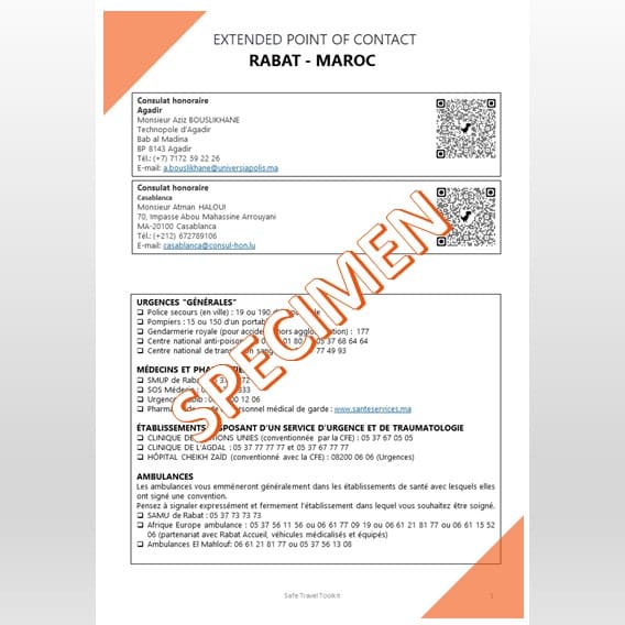 Ultra-personalized paper guide for discerning travelers with reflex sheets and best practice sheets, pre-travel preparation checklist, memo sheets, and essential contacts. Enriched contacts and detailed maps.